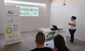 Participants get an introduction into the experiments conducted in the OH-FINE project. Pictures are shown in a slide show.