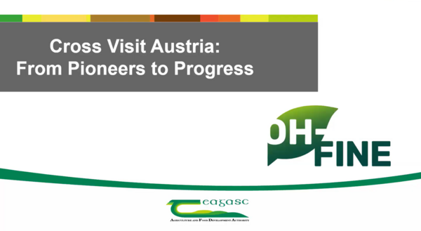 Screenshot of the video presentation, displaying the OH-FINE and Teagasc logos.