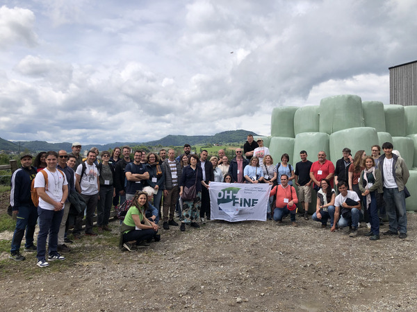 The participants at the cross visit in Switzerland.
