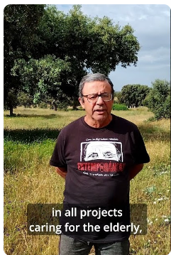 farmer facing camera